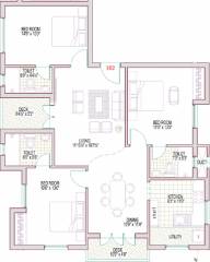 Subiksha Trinity (3BHK+3T (1,563 sq ft) 1563 sq ft) Subiksha Trinity (3BHK+3T (1,563 sq ft) 1563 sq ft)