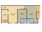 Colorhomes Meadows (2BHK+2T (844 sq ft) 844 sq ft) Colorhomes Meadows (2BHK+2T (844 sq ft) 844 sq ft)