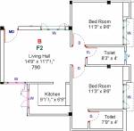 GK Sri Sai Baba (2BHK+2T (790 sq ft) 790 sq ft) GK Sri Sai Baba (2BHK+2T (790 sq ft) 790 sq ft)