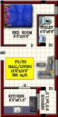 MS Brisa (1BHK+1T (382 sq ft) 382 sq ft)