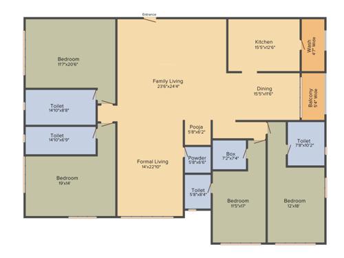 Prudent Two Janki Shah (4BHK+5T (4,739 sq ft) + Pooja Room 4739 sq ft)