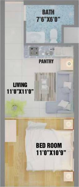 Nimi Symbolic Homes (1RK+1T (440 sq ft) 440 sq ft)