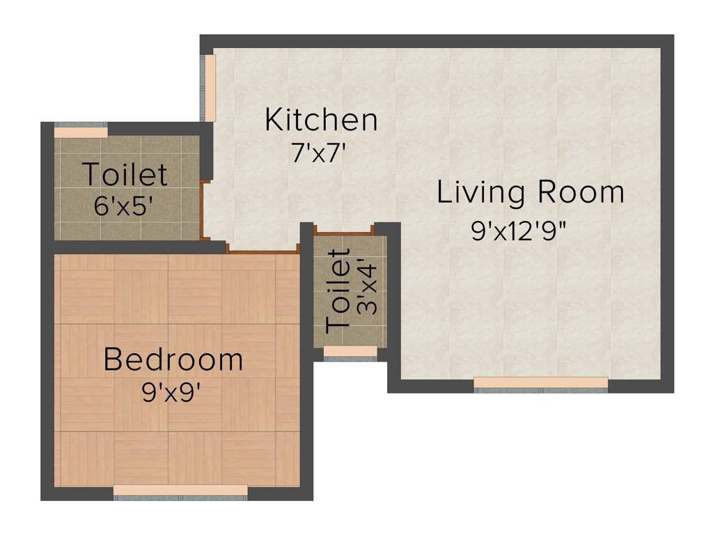 Kritika Shaligram Township (1BHK+1T (525 sq ft) 525 sq ft)