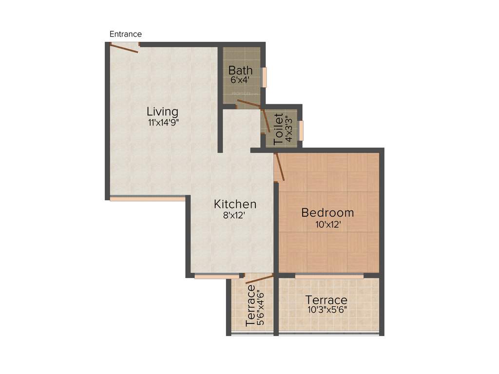 Shree Green City Uma Darshan (1BHK+1T (640 sq ft) 640 sq ft)