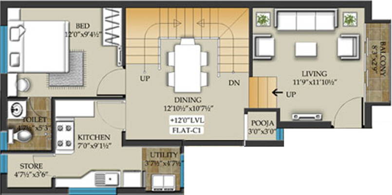 Ranga Woods (4BHK+5T (2,902 sq ft) Servant Room 2902 sq ft)