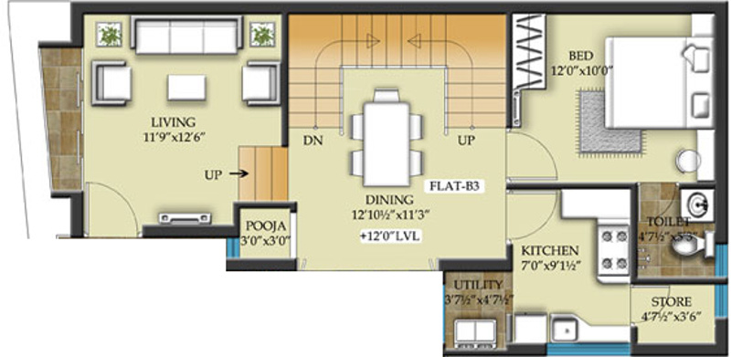 Ranga Woods (4BHK+5T (2,950 sq ft) Servant Room 2950 sq ft)