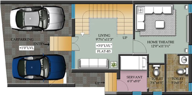 Ranga Woods (4BHK+5T (2,950 sq ft) Servant Room 2950 sq ft)