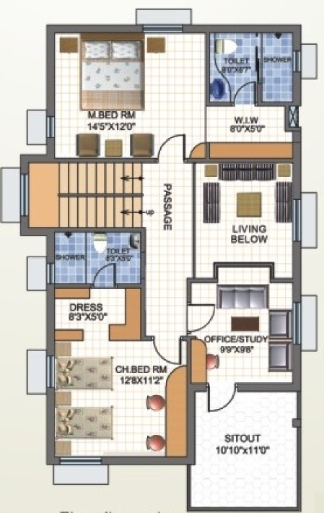 enclave villas Floor Plan First Floor Plan
