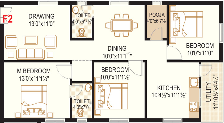 TNR Venkateshwara (3BHK+2T (1,320 sq ft) Pooja Room 1320 sq ft) TNR Venkateshwara (3BHK+2T (1,320 sq ft) Pooja Room 1320 sq ft)