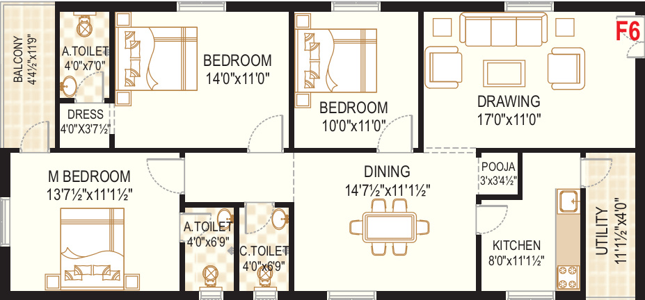 TNR Venkateshwara (3BHK+3T (1,548 sq ft) Pooja Room 1548 sq ft) TNR Venkateshwara (3BHK+3T (1,548 sq ft) Pooja Room 1548 sq ft)