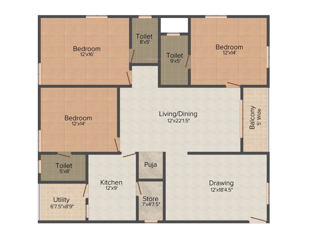 TNR Vaishnovi Sikhara 3BHK+3T (2,043 sq ft)   Pooja Room