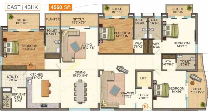 Vasavi GP Trends (4BHK+4T (4,560 sq ft)   Servant Room 4560 sq ft)