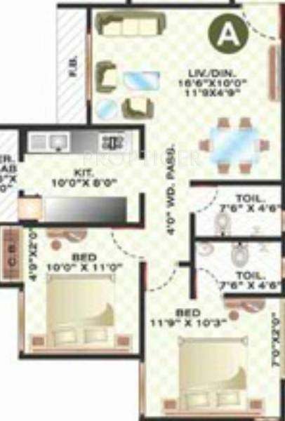 Cosmos Angel Tower (2BHK+2T (666 sq ft) 666 sq ft) Cosmos Angel Tower (2BHK+2T (666 sq ft) 666 sq ft)
