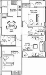 Varaha Vari (2BHK+2T (882 sq ft) 882 sq ft) Varaha Vari (2BHK+2T (882 sq ft) 882 sq ft)