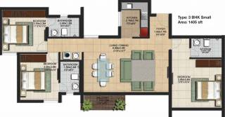 Casagrand Crescendo (3BHK+3T (1,405 sq ft) 1405 sq ft) Casagrand Crescendo (3BHK+3T (1,405 sq ft) 1405 sq ft)