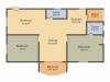 Trishala Saffron Sanathan (2BHK+2T (1,525 sq ft) 1525 sq ft)