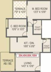ACME Selene Apartment (2BHK+2T (979 sq ft) 979 sq ft)