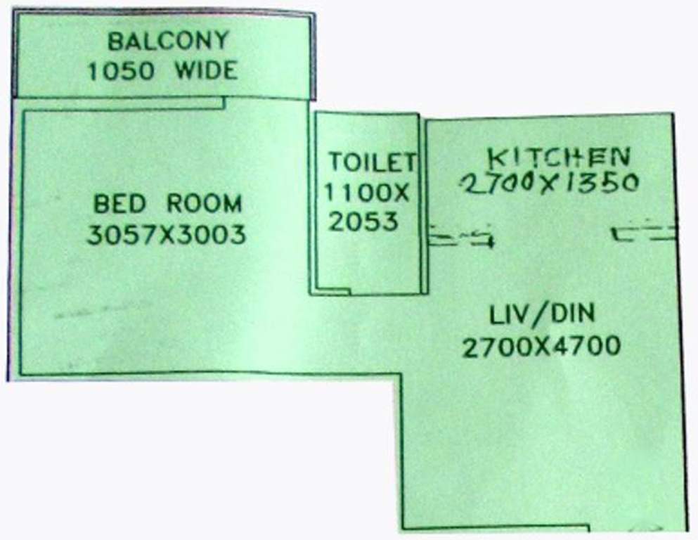 Shipra Subham Apartment (1BHK+1T (498 sq ft) 498 sq ft)