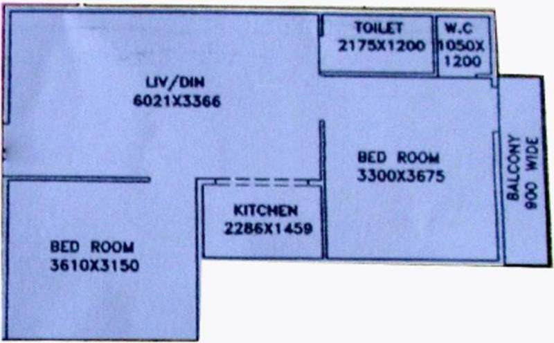 Shipra Subham Apartment (2BHK+2T (908 sq ft) 908 sq ft)