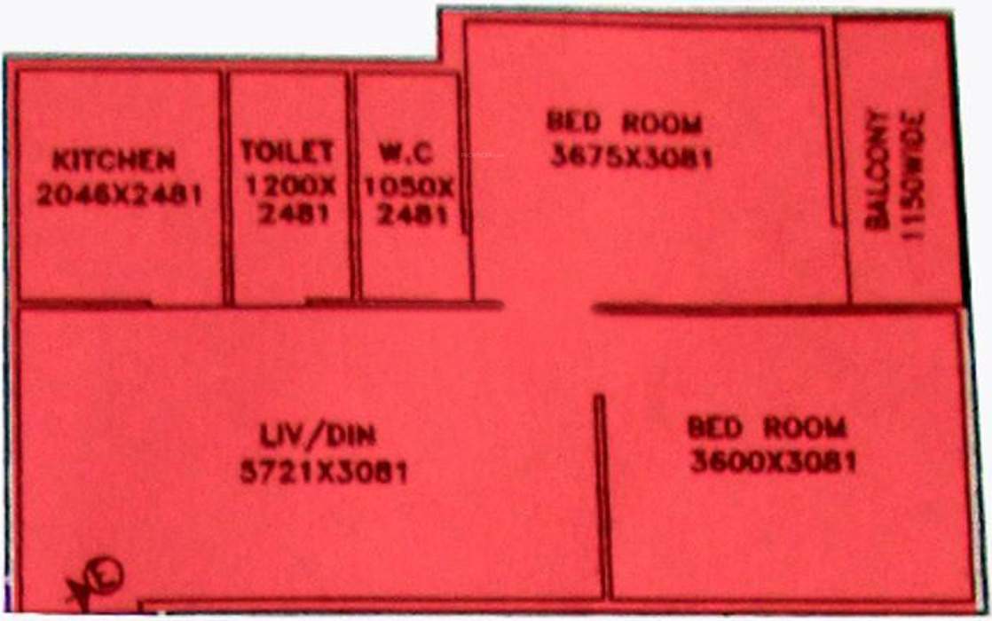 Shipra Subham Apartment (2BHK+2T (909 sq ft) 909 sq ft)