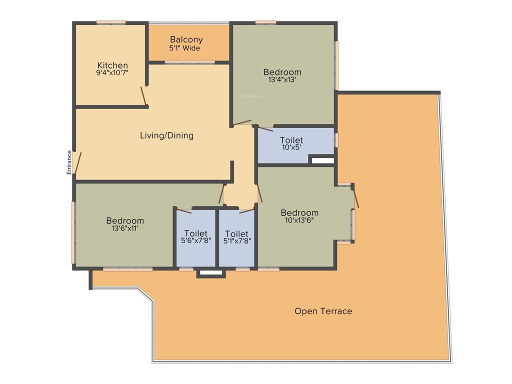 PS Magnum (3BHK+3T (2,154 sq ft) 2154 sq ft)