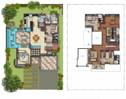 3686 Sq Ft 4 Bhk Floor Plan Image Mak Projects Luxury Villas