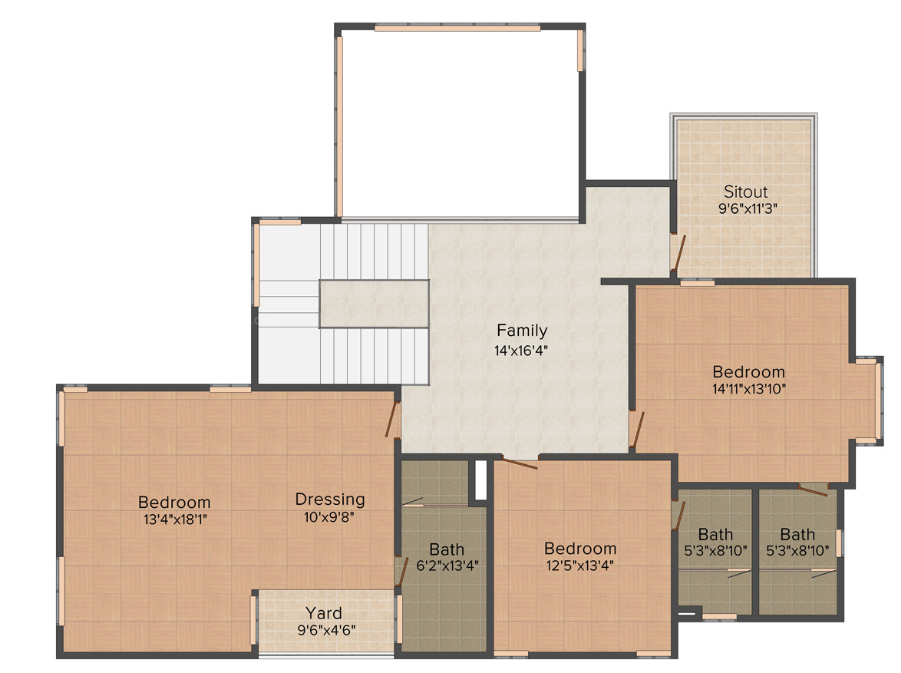  luxury villas Floor Plan Ground Floor Plan