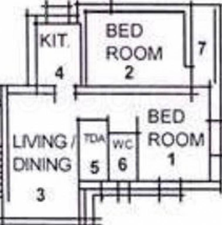 West Prantik Phase 1 (2BHK+1T (702 sq ft) 702 sq ft)