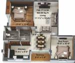 Sai Sai Sansthan (2BHK+2T (942 sq ft) 942 sq ft)