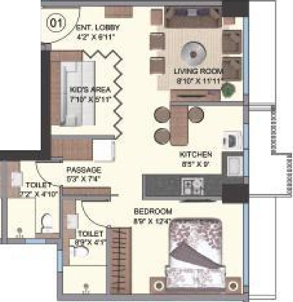 Shree Naman Premier (2BHK+2T (484 sq ft) 484 sq ft) Shree Naman Premier (2BHK+2T (484 sq ft) 484 sq ft)