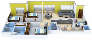 Vipul Aarohan (3BHK+3T (2,410 sq ft) Servant Room 2410 sq ft) Vipul Aarohan (3BHK+3T (2,410 sq ft) Servant Room 2410 sq ft)