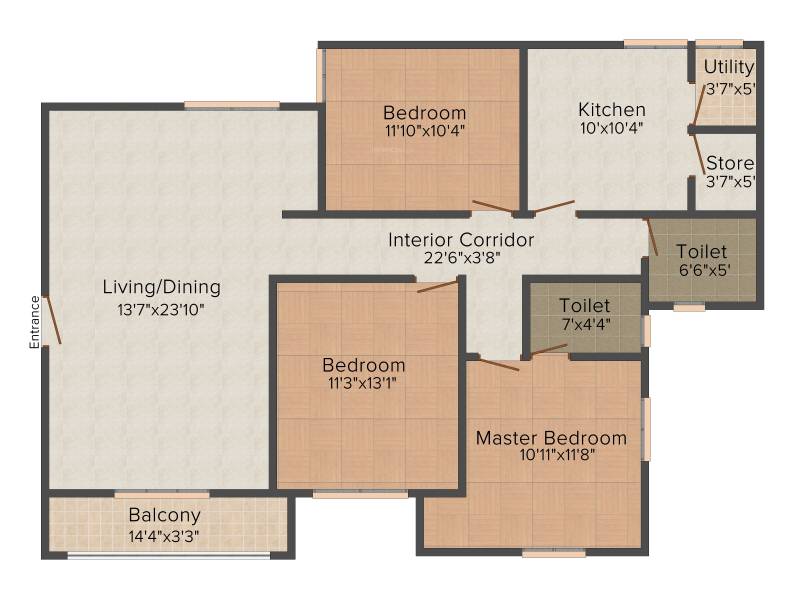 Junaid Joy Fozan (3BHK+2T (1,529 sq ft) + Pooja Room 1529 sq ft)