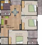 Arvind Sowparnika (3BHK+2T (1,360 sq ft) 1360 sq ft) Arvind Sowparnika (3BHK+2T (1,360 sq ft) 1360 sq ft)