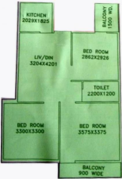 Shipra Subham Apartment (3BHK+1T (965 sq ft) 965 sq ft)