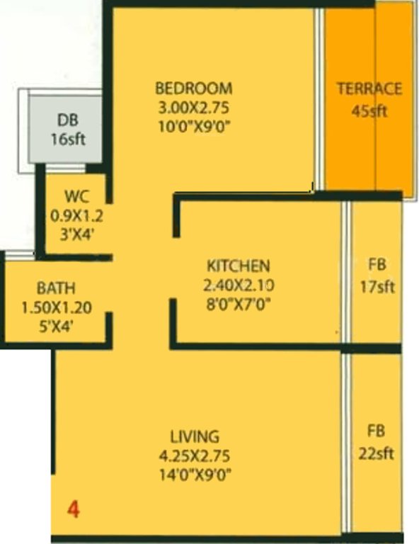 Harmony Anant Heights (1BHK+1T (660 sq ft) 660 sq ft)