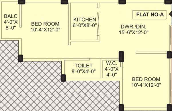 Tirath Matashree Abasan (2BHK+1T (838 sq ft) 838 sq ft)