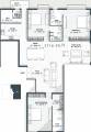 Avant One93 (3BHK+3T (2,714 sq ft) + Servant Room 2714 sq ft)