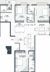 Avant One93 (3BHK+3T (2,714 sq ft) + Servant Room 2714 sq ft)