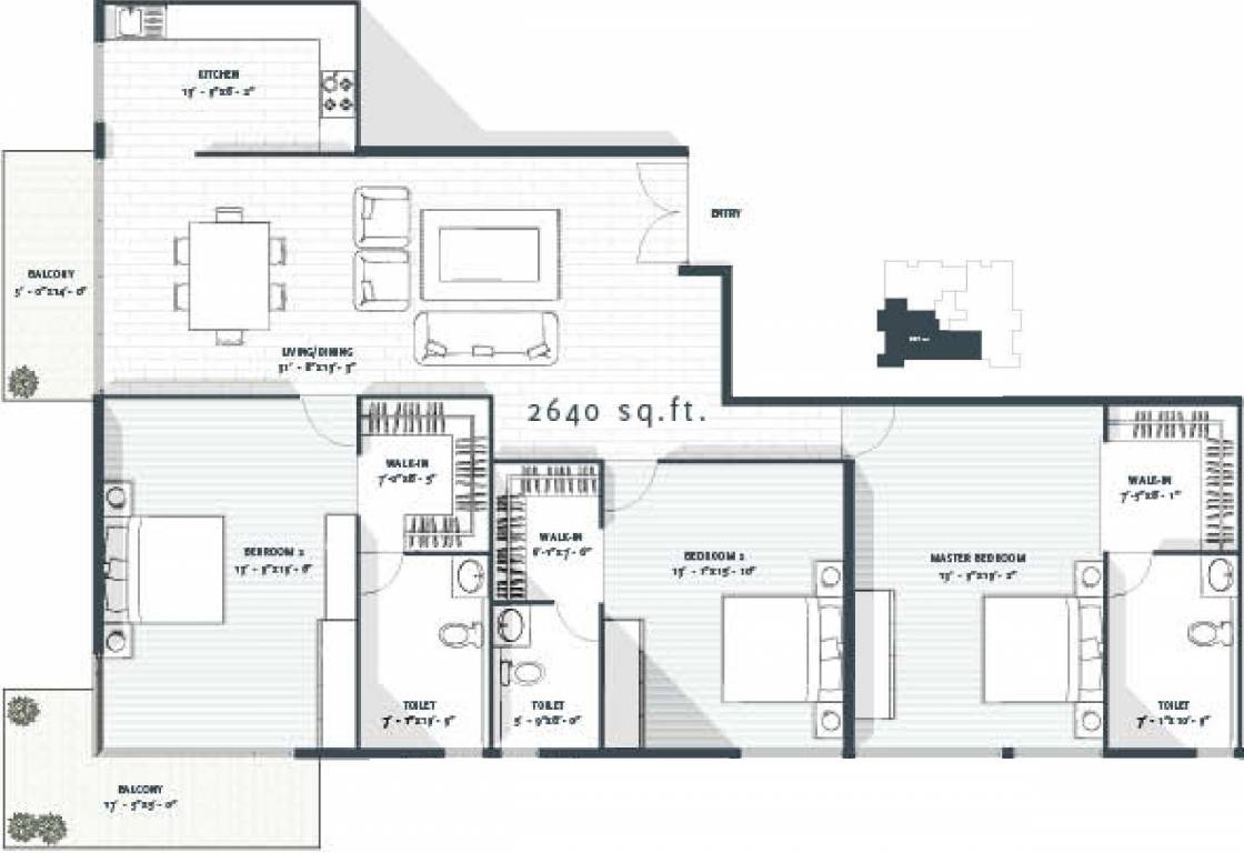 Avant One93 (3BHK+3T (2,640 sq ft) 2640 sq ft) Avant One93 (3BHK+3T (2,640 sq ft) 2640 sq ft)