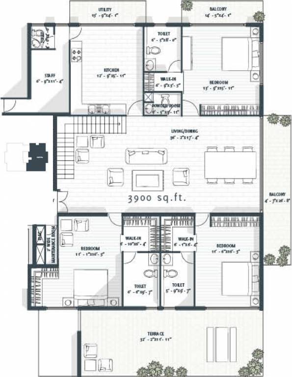 Avant One93 (3BHK+4T (3,900 sq ft) + Servant Room 3900 sq ft) Avant One93 (3BHK+4T (3,900 sq ft) + Servant Room 3900 sq ft)