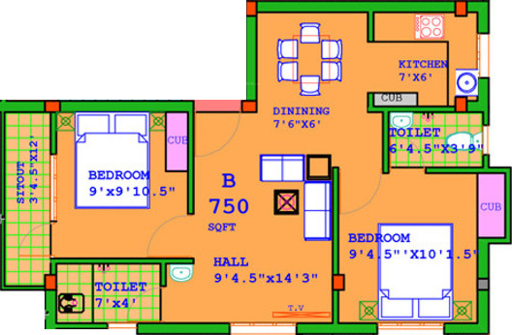Annai Annai Weiden (2BHK+2T (750 sq ft) 750 sq ft) Annai Annai Weiden (2BHK+2T (750 sq ft) 750 sq ft)