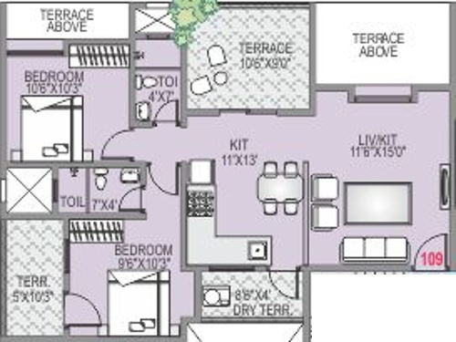Acumen Prerana (2BHK+2T (1,020 sq ft) 1020 sq ft) Acumen Prerana (2BHK+2T (1,020 sq ft) 1020 sq ft)