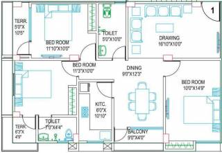 Agrani Galaxy (3BHK+2T (1,273 sq ft) 1273 sq ft) Agrani Galaxy (3BHK+2T (1,273 sq ft) 1273 sq ft)