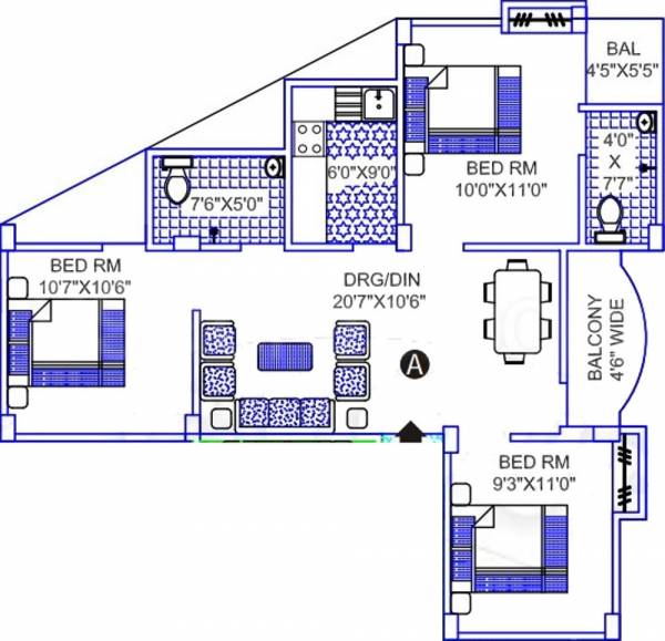 Lakhan Sona (3BHK+2T (1,035 sq ft) 1035 sq ft) Lakhan Sona (3BHK+2T (1,035 sq ft) 1035 sq ft)