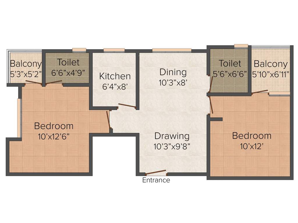 Sarvodaya Om Nikunj (2BHK+2T (900 sq ft) 900 sq ft)