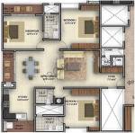 Golden Bhuvana Greens (3BHK+3T (2,020 sq ft) 2020 sq ft)