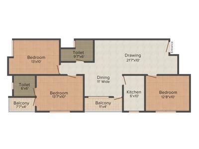 Lakhan Chandra (3BHK+2T (1,380 sq ft) 1380 sq ft) Lakhan Chandra (3BHK+2T (1,380 sq ft) 1380 sq ft)