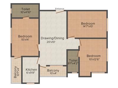 Lakhan Chandra (3BHK+1T (1,245 sq ft) 1245 sq ft) Lakhan Chandra (3BHK+1T (1,245 sq ft) 1245 sq ft)