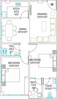 Agrani Prachi (2BHK+2T (935 sq ft) 935 sq ft) Agrani Prachi (2BHK+2T (935 sq ft) 935 sq ft)