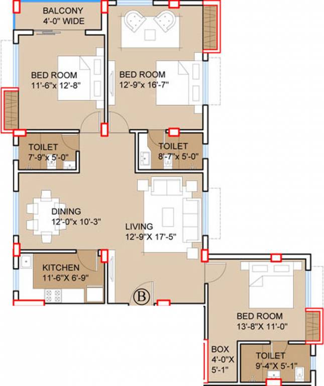 Swastic Keshav (3BHK+3T (1,310 sq ft) 1310 sq ft) Swastic Keshav (3BHK+3T (1,310 sq ft) 1310 sq ft)